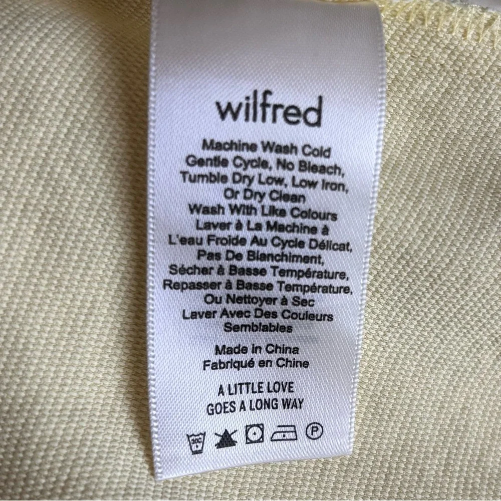 Aritzia Wilfred Coulement Open Back Jumpsuit Lemon Meringue. Size 4 - Picture 12 of 16